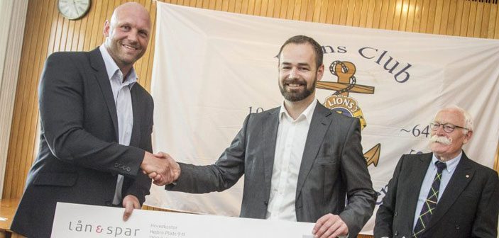 Lions Club donation overrakt af borgmesteren